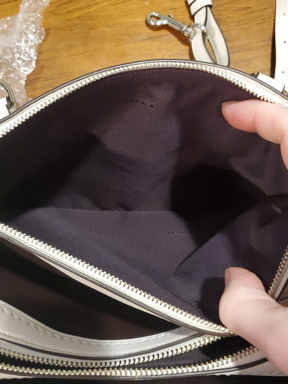 Coach Brooklyn 28 Bag In Chalk White - Picture 15 of 16